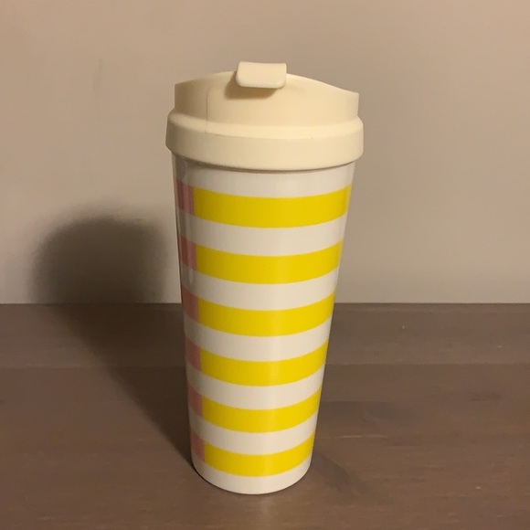 Kate Spade Nineties Inspired Pastel Striped Plastic Tumbler - Picture 5 of 9